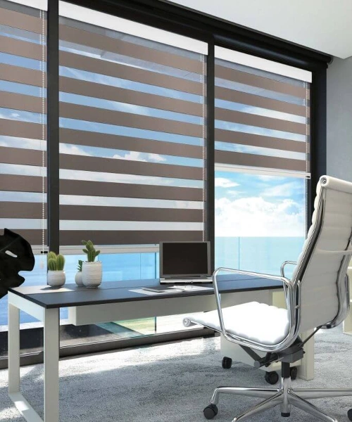 Zebra blinds for office windows