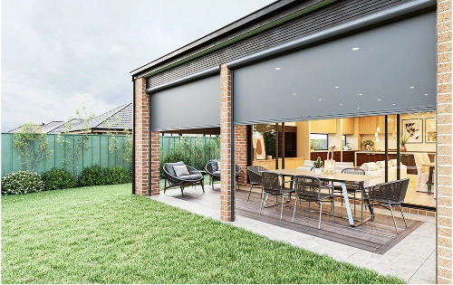 Durable outdoor blinds for patios