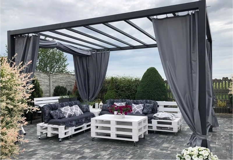 Outdoor Curtain Installation Project