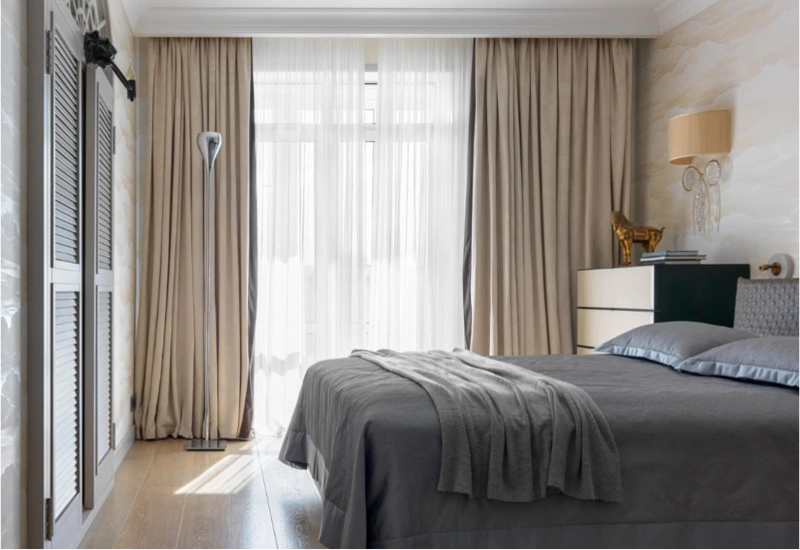 High-Quality Silk Curtain Installation