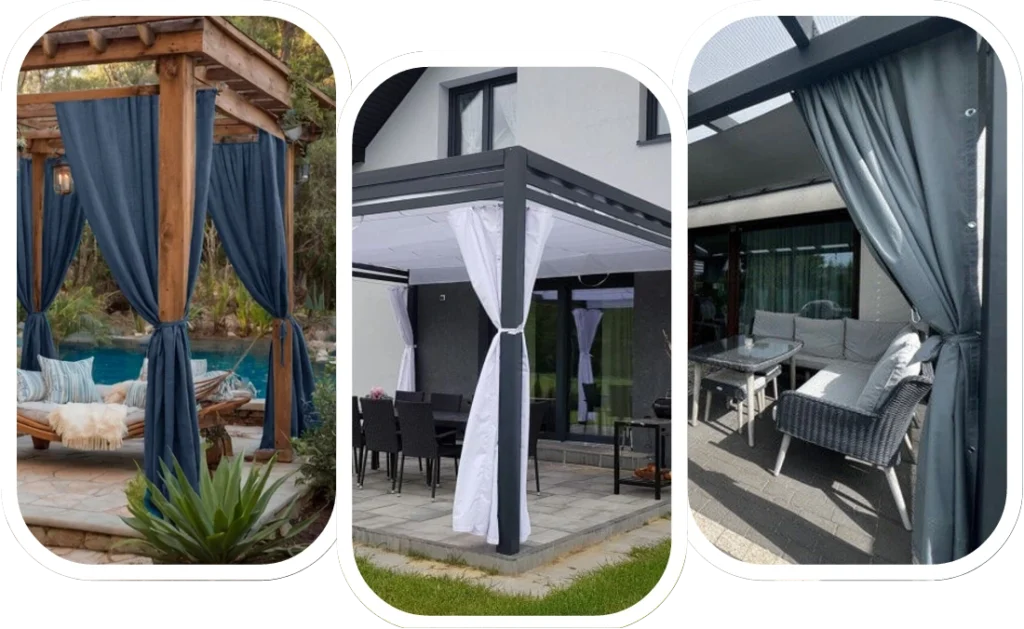 Water-Resistant Outdoor Curtains Dubai