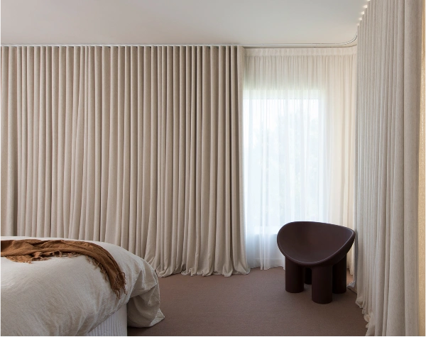 Premium Wave Fold Curtains in the UAE