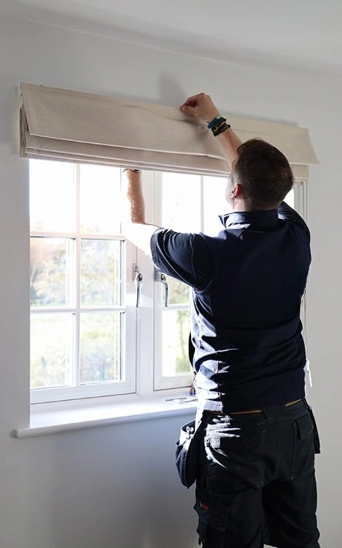 Professional Roman blinds install