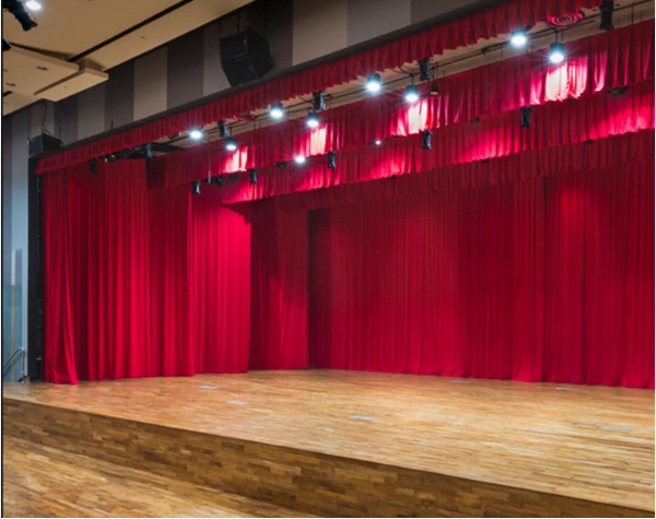 Red theatre curtains supplied