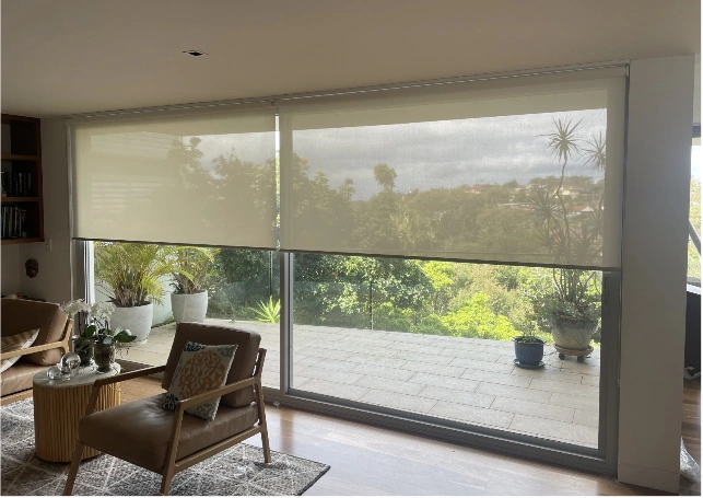 Roller translucent blinds Dubai style