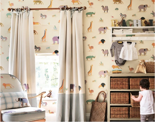 Vibrant and Safe Kids Room Curtains