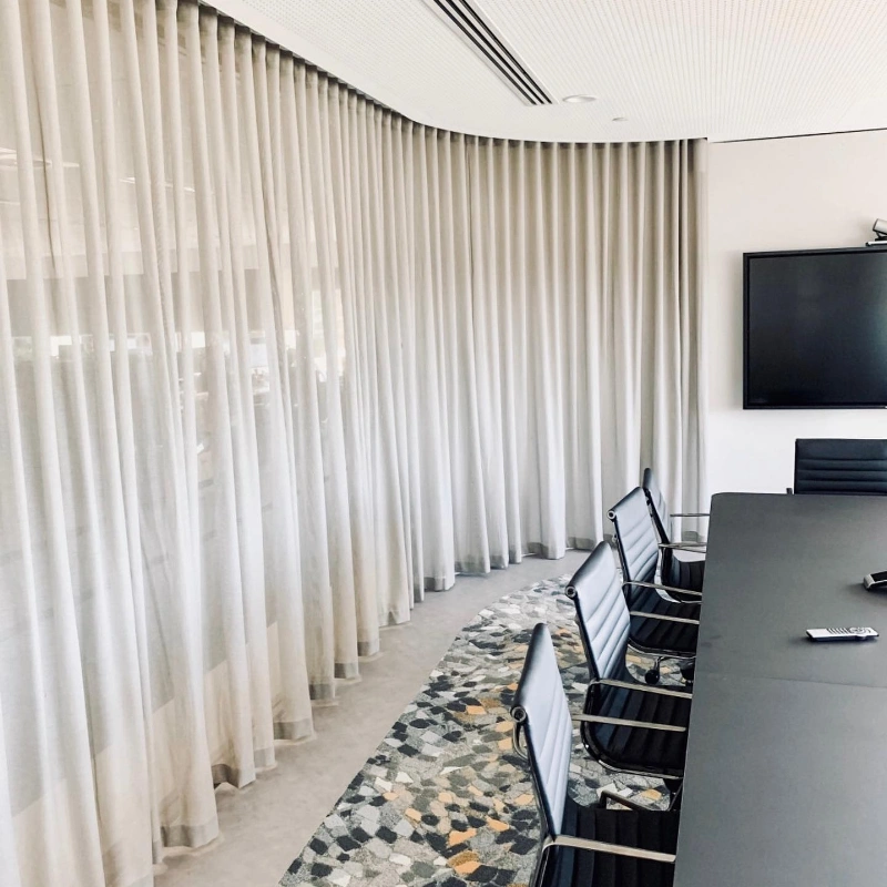 sheer curtains for office