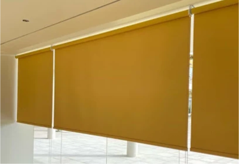 Completed custom blinds job