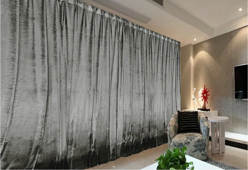 Stunning Velvet Curtain Installation