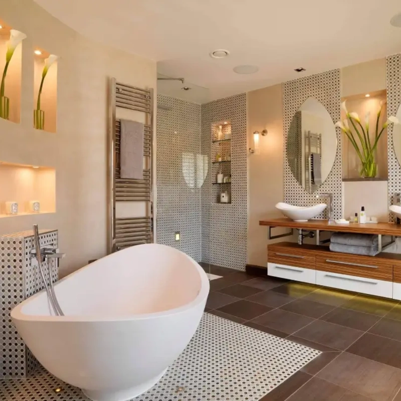 Modern bathroom renovation Dubai