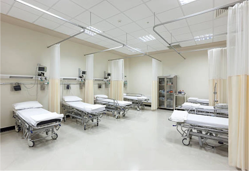 Custom Hospital Curtain Installation