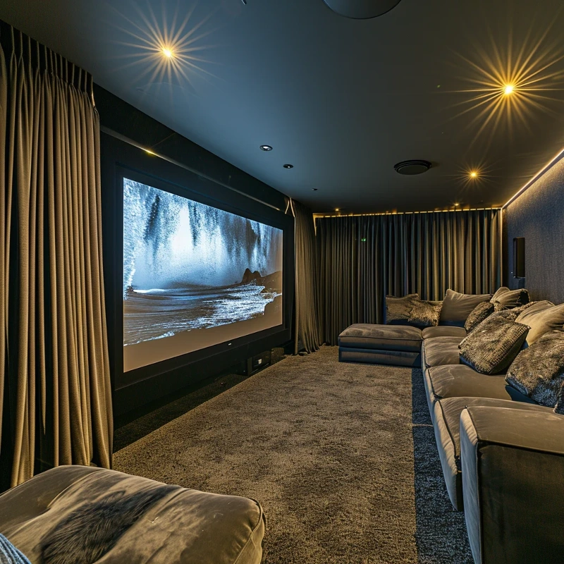 Soundproof curtains for theater