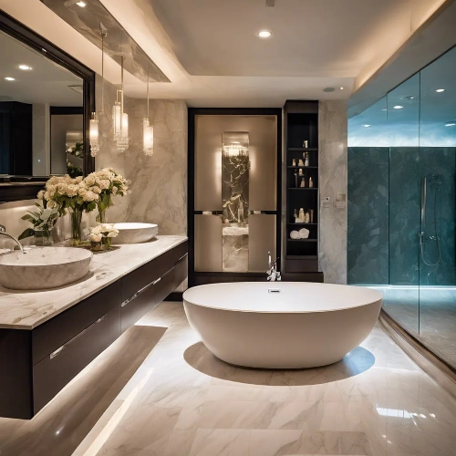 Modern bathroom interior upgrade