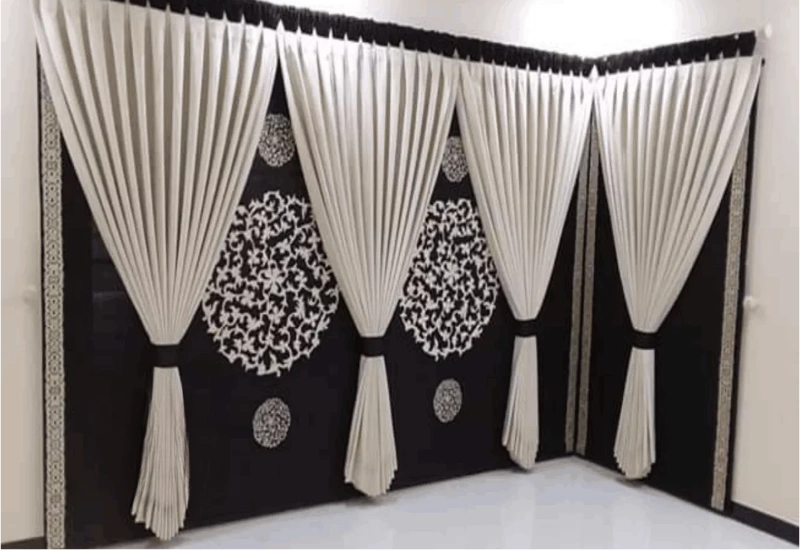 Elegant Velvet Curtains Installation