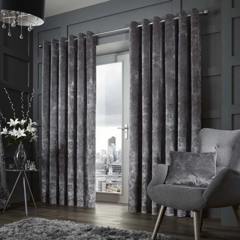 Velvet Living Room Curtains