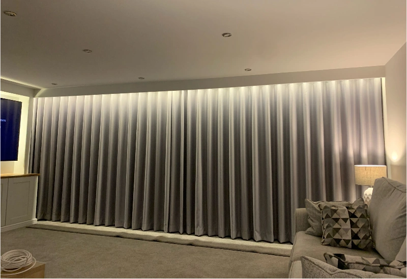Elegant Wave Curtains Dubai Installation
