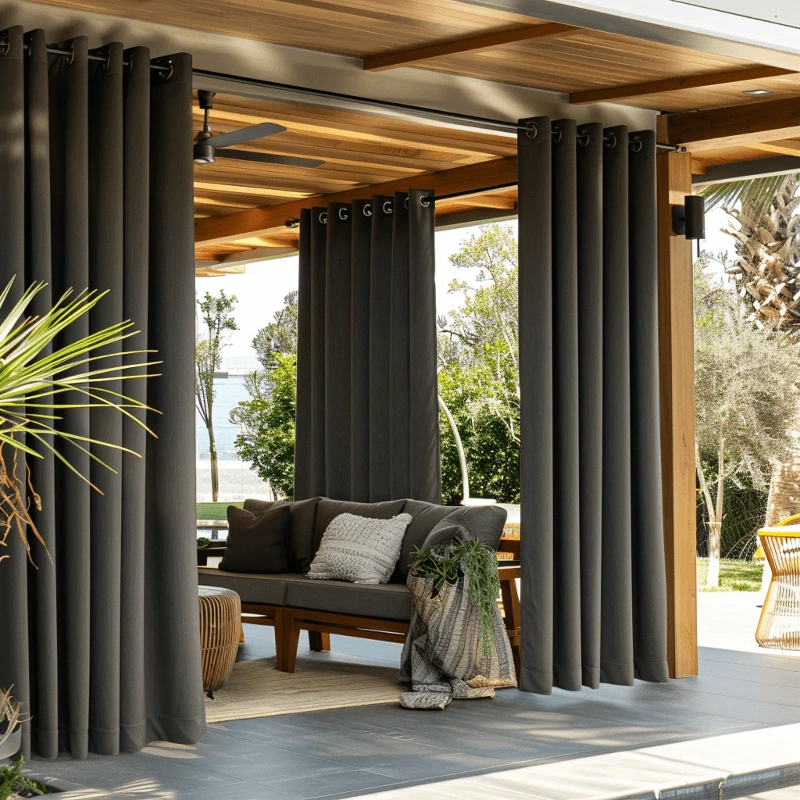 Wave Curtains for Outdoor Spaces