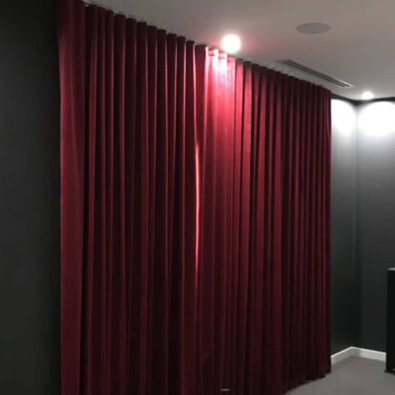 Wave pattern theatre curtains