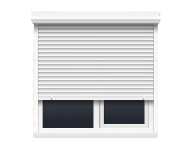 Elegant white shutter blinds
