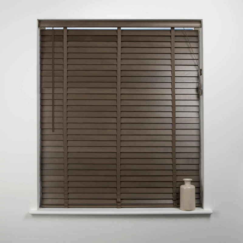 Dark wood blinds Dubai