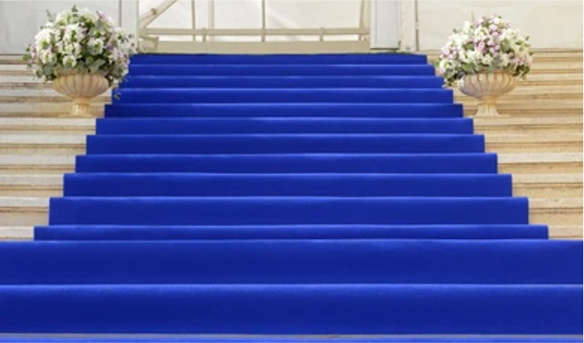Staircase Blue Carpet UAE