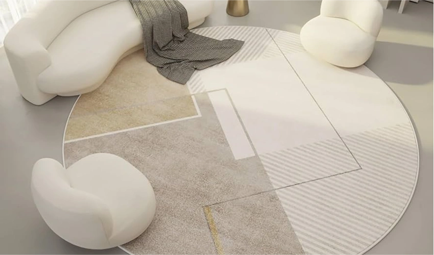 View completed round carpet projects in Dubai.