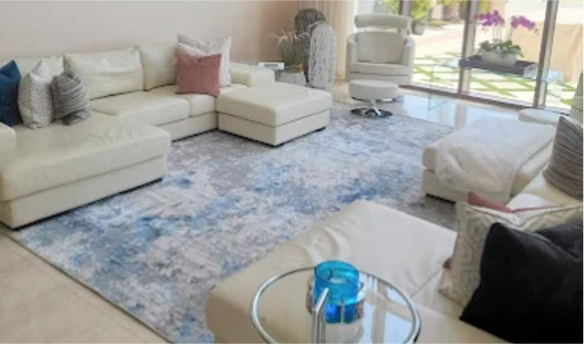 Modern Turkish carpet installation Dubai