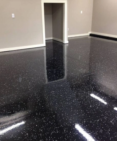 High-gloss epoxy flooring in Dubai