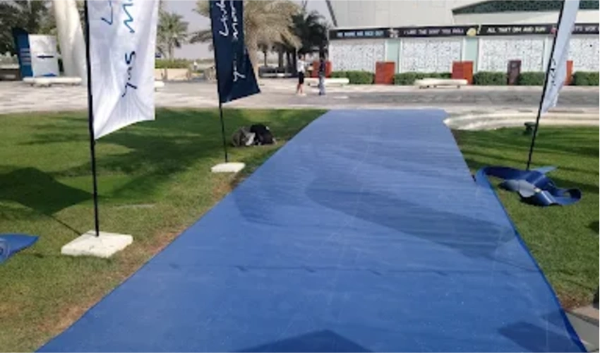 Durable exhibition flooring Dubai