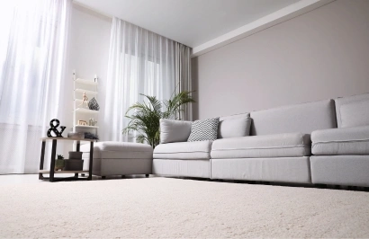 Soft polyester carpet for living room