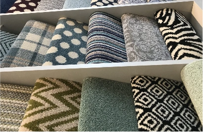 Order free stair carpet samples