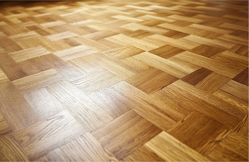 Elegant parquet flooring in Dubai