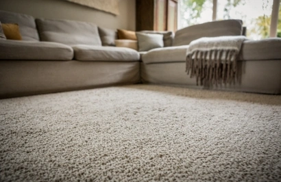 Luxurious wool carpet for living room