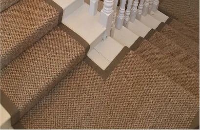 Eco-friendly sisal stair carpet