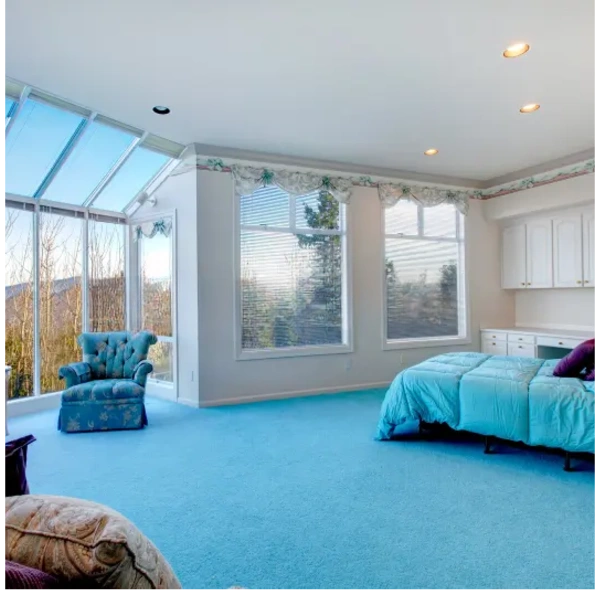 Soft Blue Bedroom Carpet UAE
