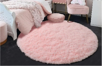 Round Pink Carpet Dubai