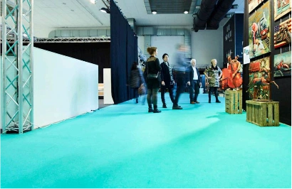 Sample exhibition carpets in Dubai