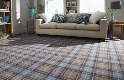 Durable woven carpet tile design