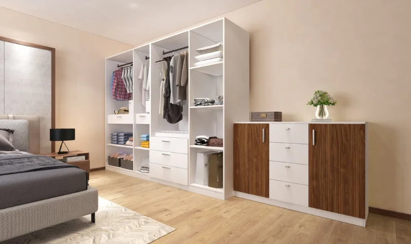 Open Wooden Wardrobe Dubai