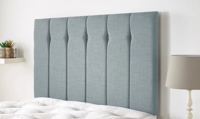 Light blue vertical panel headboard Dubai