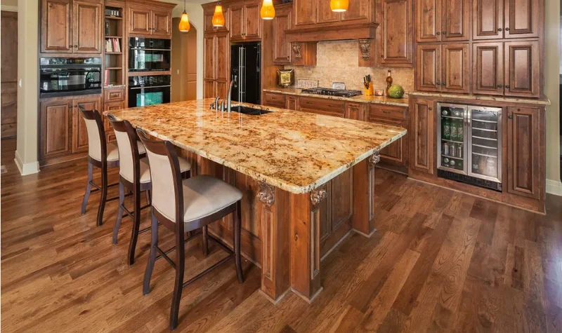 Wooden luxury kitchen furniture Dubai