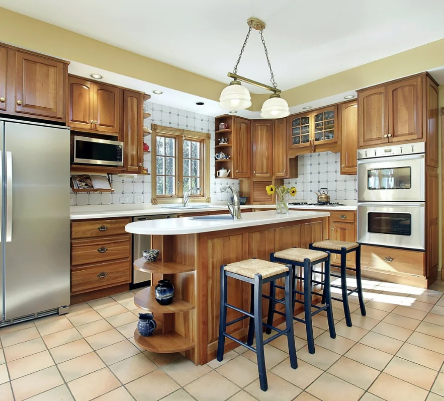 Modern wooden kitchen furniture Dubai