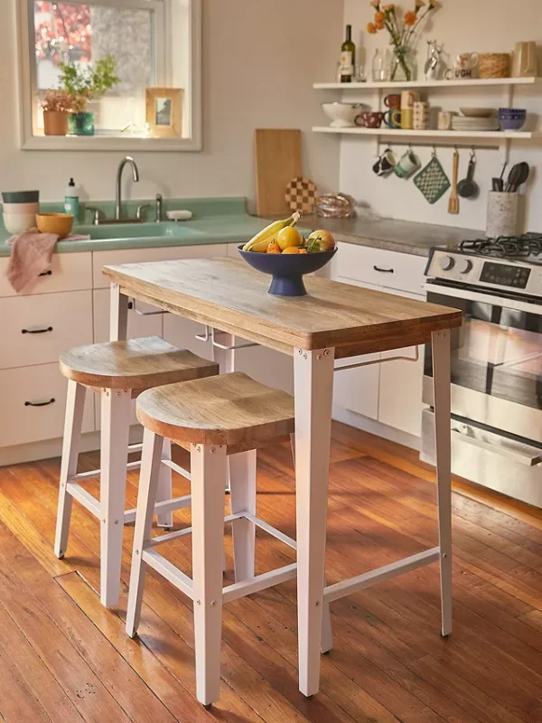Wooden kitchen dining table