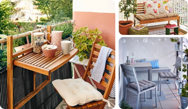 Custom made balcony furniture