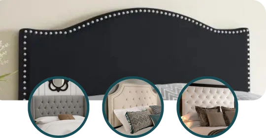 Modern tufted and studded headboards Dubai