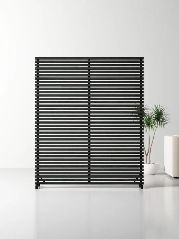 Wooden panel divider in Dubai office