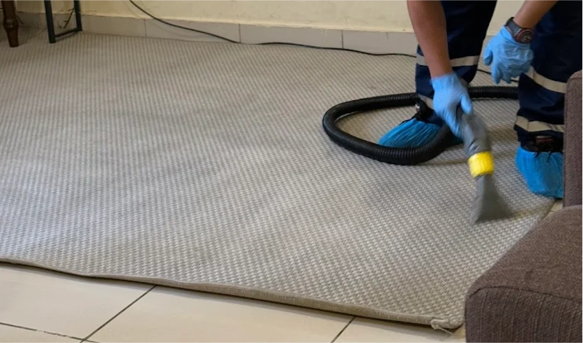 cleaned rug after service dubai