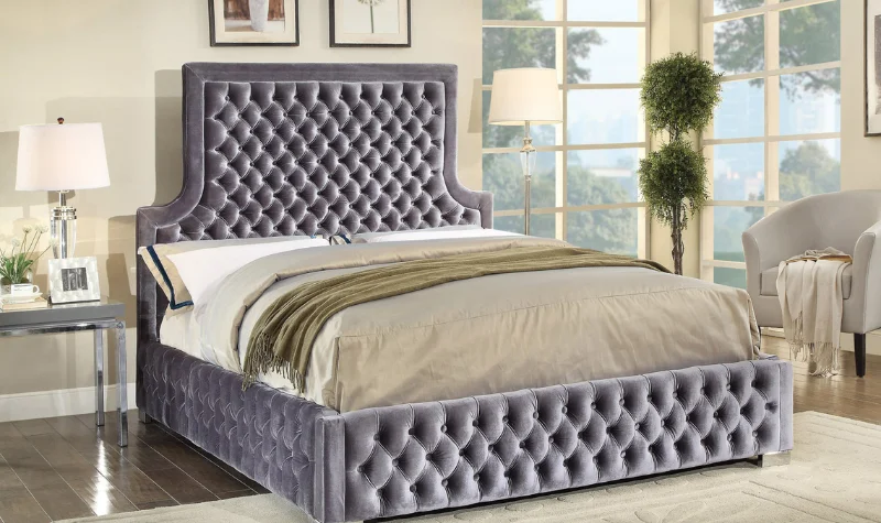 Smooth Velvet Bed Dubai