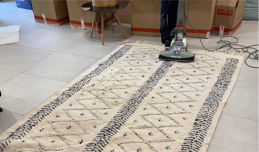 restored rug fibers closeup dubai