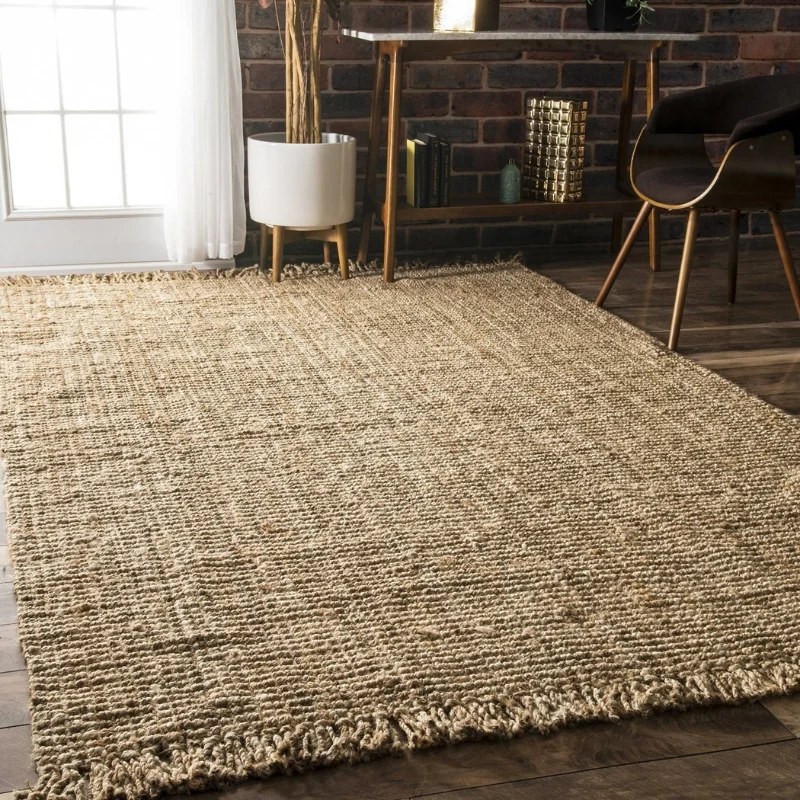 Jute rug Dubai eco-friendly woven carpet